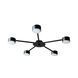 Люстра потолочная MSK Electric Copter на пять круглых плафонов под лампы GX53 черная NL 8040-5 BK 618659 фото 3