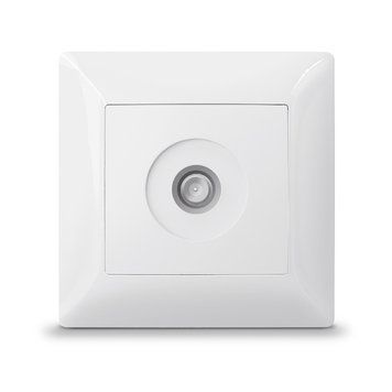 Встраиваемая телевизионная розетка TITANUM из поликарбоната белая IP20 STANDARD TV TF-ST-SK1TV-W TF-ST-SK1TV-W фото