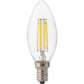 Лампа світлодіодна 4W С37 Horoz Electric Filament flame-4 2700К E14 свічка тепла 001-013-0004-010 фото