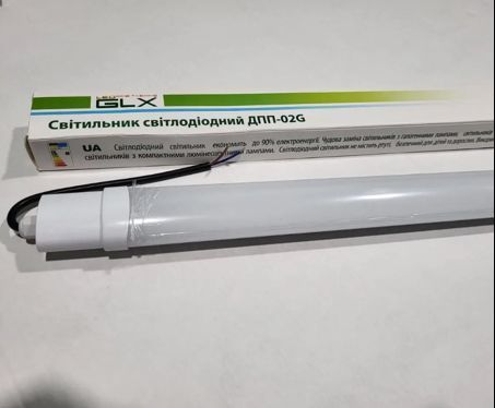 Лінійний LED світильник 18W вологозахисний IP65 ДПП-02G-18 GLX 5000К 1971961537 фото