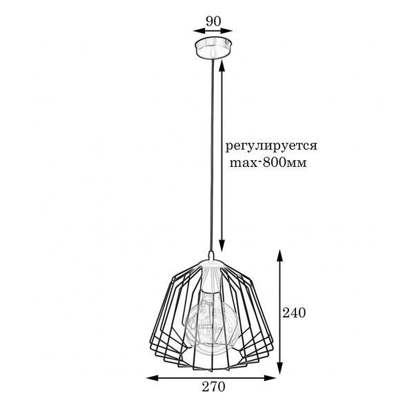 Светильник подвесной в стиле лофт MSK Electric Lattice NL 2724 W 614767 фото