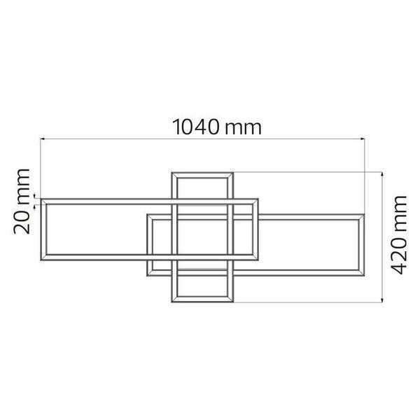 Светодиодная люстра 36W Horoz Electric CONCORDE 4000K черный IP20 019-053-0036-020 фото