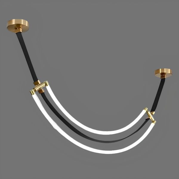 Підвісна LED люстра 30W VALESO з металевим каркасом 4000К чорна IP20 THD63856-1500 30W SP000047783 фото