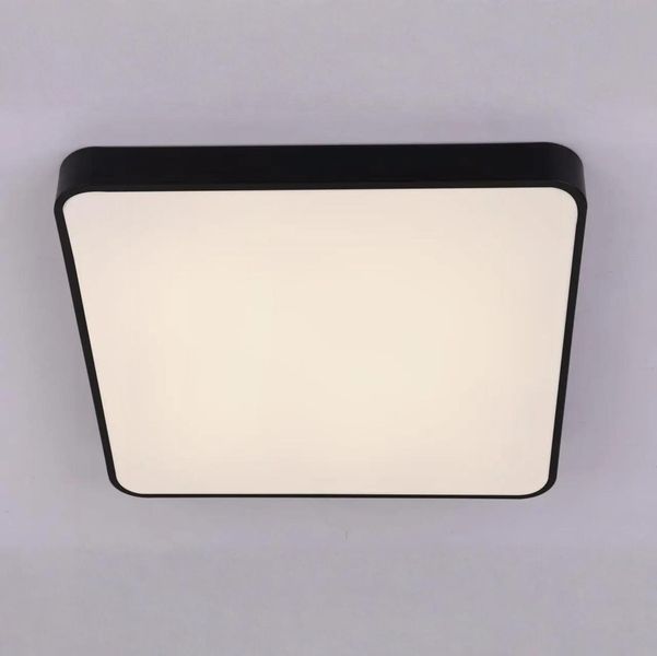 Стельовий LED світильник з пультом 90W пластиковий розсіювач 3000-6000К чорний корпус Interees V K37212-500*500 BK V K37212-500*500 BK фото