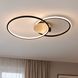 Стельова LED люстра 78W з пультом і двома перехресними кільцями 3000-6500K чорний метал/дерево Svet SY-33048/1+1 MB+YMW SY-33048/1+1 MB+YMW фото 7