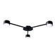 Люстра потолочная MSK Electric Copter на три круглых плафона под лампы GX53 черная NL 8040-3 BK 618596 фото 2