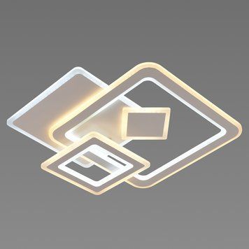 Стельова LED люстра з пультом д/у VALESO 120W з квадратними плафонами 3000-6000К біла IP20 V WSD5641 WT WSD5641 WT фото