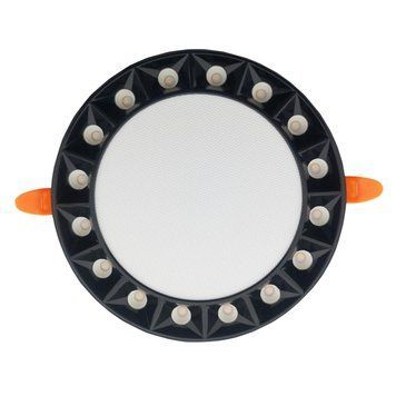 Врізний LED світильник 16W Horoz Electric з регульованим кріпленням 3000K/6500K чорний IP20 HARLEY-16 016-074-0016-020 фото