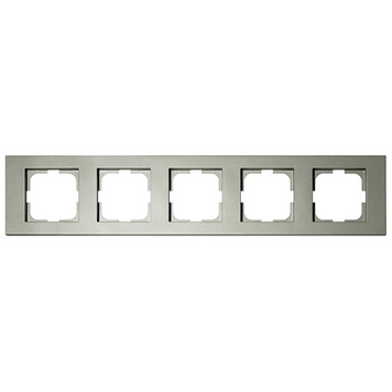 Рамка пятерная Ovivo Electric прямоугольная из пластика антрацит IP20 GRANO 400-130000-250 фото
