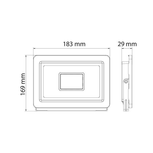 Светодиодный прожектор 50W Horoz Electric черный 6400K влагозащищенный IP65 PARDUS-50 068-028-0050-010 фото