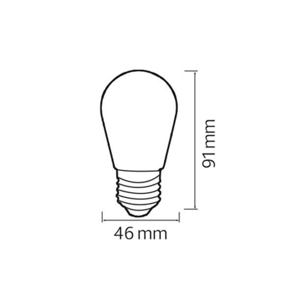 Лампа світлодіодна 2W Horoz Electric S14 зелене свічення Е27 FANTASY 001-088-0002-040 фото