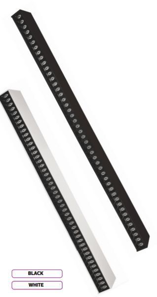 Лінійний LED світильник 45W підвісний Horoz Electric з перемикачем на корпусі 3000K/4000K/6500K чорний IP20 BELLINI 3CCT 019-080-1045-020 фото