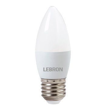 Світлодіодна лампа 8W LEBRON Е27 6500K холодне світло 220V 720Lm біла IP20 L-С37 11-13-59 фото