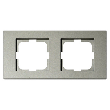 Рамка двойная Ovivo Electric прямоугольная из пластика антрацит IP20 GRANO 400-130000-226 фото