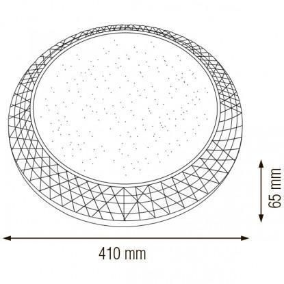 Светильник потолочный 36W LED Horoz Electric PHANTOM-36 круглый 6400K голубой IP20 027-002-0036-020 фото