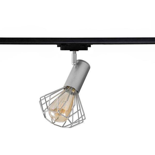 Світильник трековий MSK Electric Diadem поворотний на шинопровід алюміній NT 22151-1 AL 622717 фото
