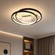 Потолочная кольцевая LED люстра с пультом 88W+10W точечная подсветка 3000-6500К в черно-белом цвете Svet SY-16049/2 WH+BK SY-16049/2 WH+BK фото 1