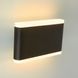 Уличный LED светильник 12W фасадный Velmax настенный прямоугольный 3000K черный IP54 V-CTL-WL-010 24-62-52 фото 1