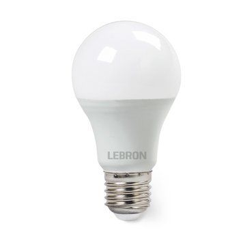 Світлодіодна лампа 12W LEBRON для цоколя Е27 4100K нейтральне світло 1100Lm біла IP20 L-A60 11-11-42 фото