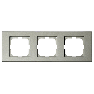 Рамка тройная Ovivo Electric прямоугольная из пластика антрацит IP20 GRANO 400-130000-227 фото