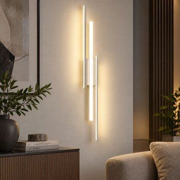 Настінний LED світильник із трьома лінійними джерелами світла 64W 3000-6500K білого кольору Svet SY-16100/800 WT SY-16100/800 WT 64W фото