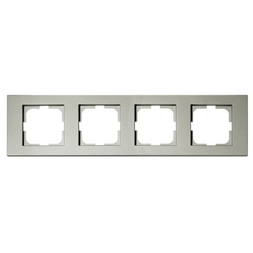 Рамка четверная Ovivo Electric прямоугольная из пластика антрацит IP20 GRANO 400-130000-228 фото