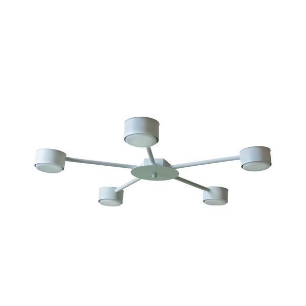 Люстра потолочная MSK Electric Copter на пять круглых плафона под лампы GX53 NL 8040-5 WH белый 618716 фото
