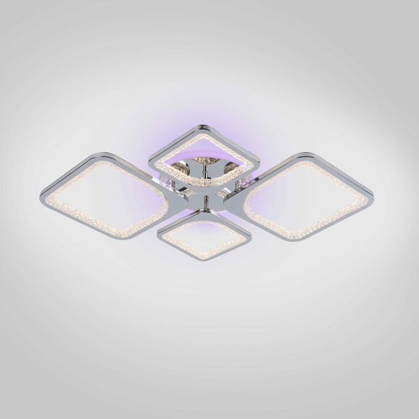 Потолочная LED люстра с подсветкой VALESO 142W с пультом д/у 3000-6000К хром IP20 V K39759-2+2+1 TL CR V K39759-2+2+1 TL CR фото