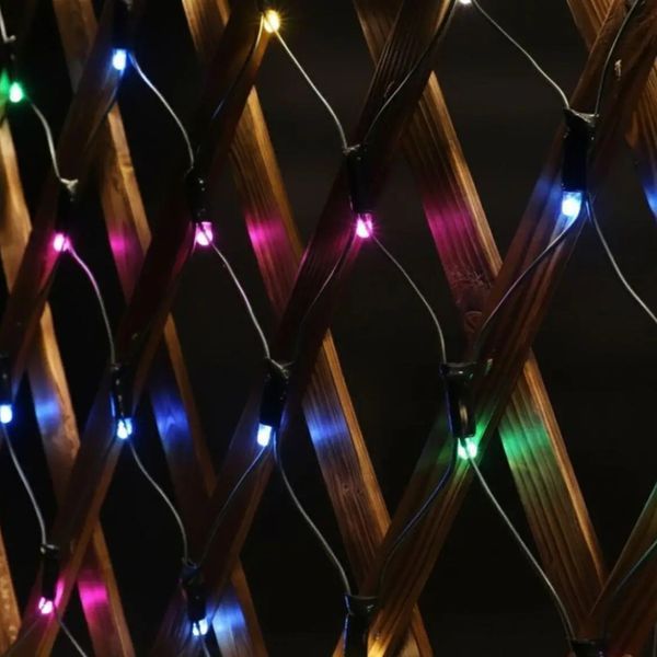 Гірлянда-сітка LED близько 7&ndash;10W VALESO 2&times;2 м 144 LED із вісьмома режимами IP44 різнокольорова SP000050184 SP000050184 фото