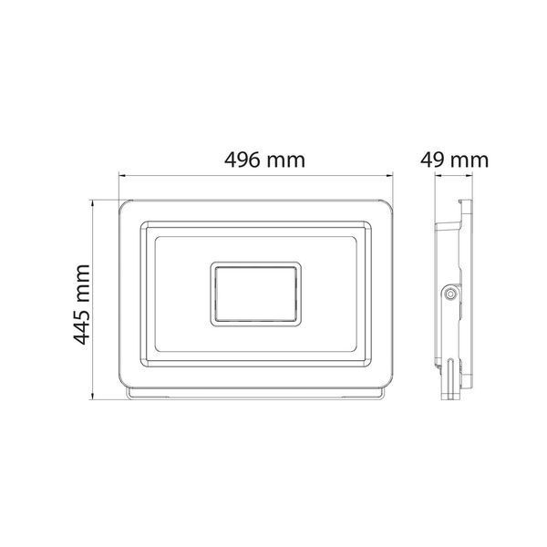 Светодиодный прожектор 300W Horoz Electric черный 6400K влагозащищенный IP65 PARDUS-300 068-028-0300-010 фото