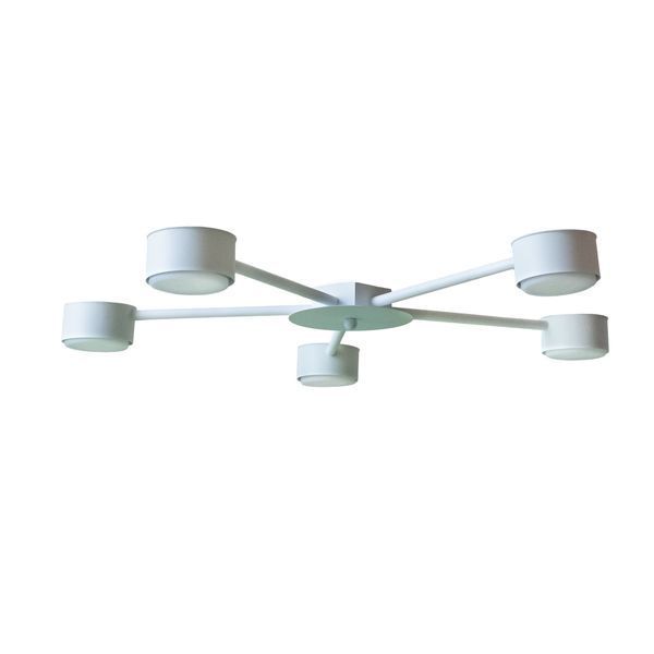 Люстра потолочная MSK Electric Copter на пять круглых плафона под лампы GX53 NL 8040-5 WH белый 618716 фото