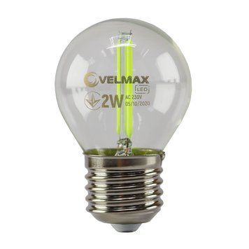Філаментна LED лампа 2W VELMAX форма кулька G45 E27 200Lm зелена V-Filament-G45 21-41-33 фото