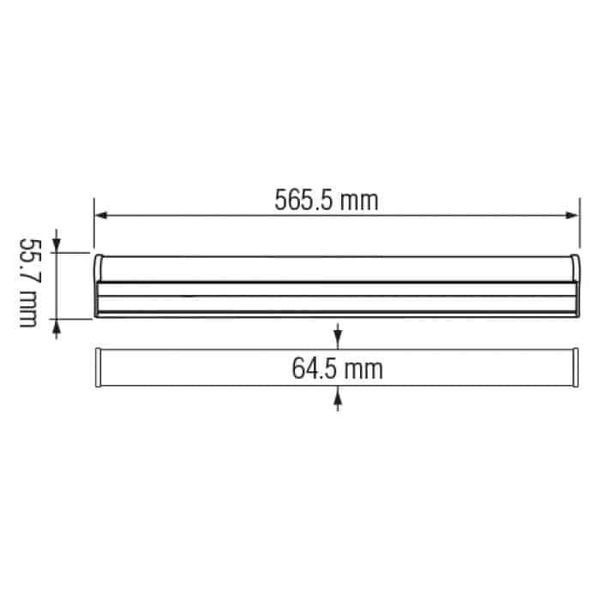 Светильник влагозащищенный 20W LED Horoz Electric PROLINE-20 56.5 см 6400K IP65 400-002-130 фото
