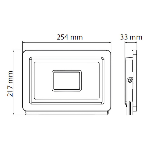 Прожектор світлодіодний 100W Horoz Electric алюмінієвий 6400K чорний IP65 "PARDUS-100" 068-028-0100-010 фото