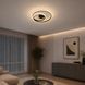 Стельова LED люстра з пультом 80W два акрилові кільця 3000-6500K корпус чорний Svet SY-33037/420 MB SY-33037/420 MB фото 1