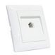 Розетка телефонна цифрова Horoz Electric TINA вбудована біла IP20 112-005-0011-010 фото 1