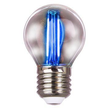 Філаментна LED лампа 2W VELMAX G45 E27 200Lm синя V-Filament-G45 21-41-34 фото
