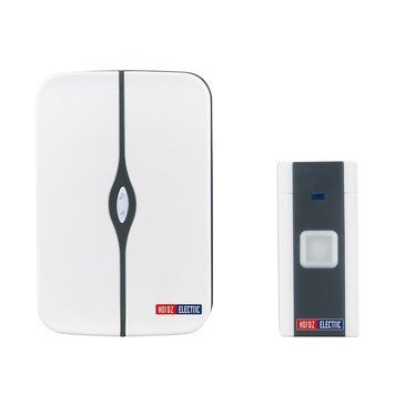 Настінний дверний дзвінок Horoz Electric бездротовий 36 мелодій IP20 NERO-A 086-003-0002-020 фото
