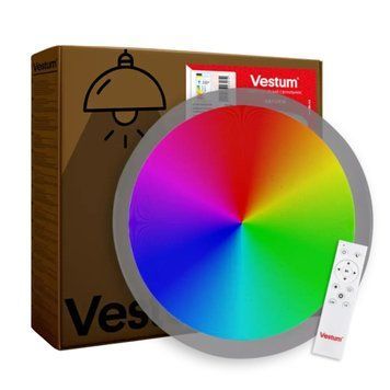 Стельовий LED світильник 76W з пультом Vestum зоряне небо 3000К-6500К RGB 530*65мм IP40 SATURN VS-91072 фото