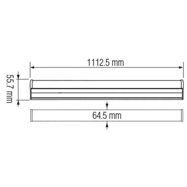 Светильник влагозащищенный 40W LED Horoz Electric PROLINE-40 111.25см 6400K IP65 400-002-131 фото