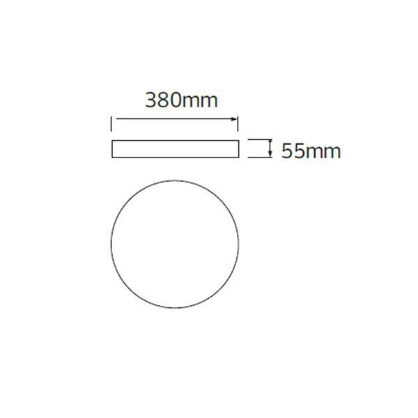 Накладной светодиодный светильник 32W Horoz Electric с корпусом из пластика 3000K/4200K/6400K белого цвета IP20 HAZEL-32 3CCT 016-077-1032-010 фото