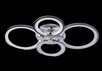 Стельова led люстра з пультом 112W світлодіодна SL-5332/2+2 CR 112W DIMMER SL-5332/2+2 CR фото