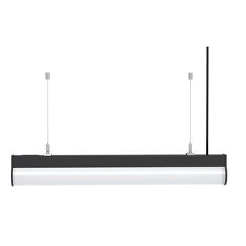 Лінійний LED світильник 40W підвісний Horoz Electric металевий 120см 3000/4200/6400К чорний IP20 AVENUE 019-066-1040-020 фото