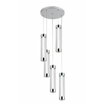 Підвісний LED світильник 40W Valeso на п'ять плафонів 6500К хром IP20 G 2664/5P 40W SP000045477 фото