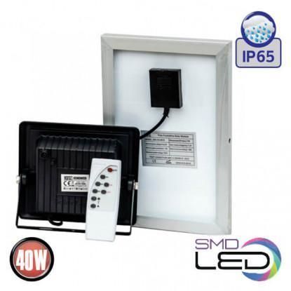 Прожектор світлодіодний 40W Horoz Electric TIGER-40 на сонячній батареї 6400K IP65 068-012-0040-010 фото