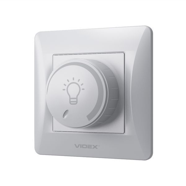 Встраиваемый диммер 200W VIDEX из поликарбоната цвет серебряный шелк IP20 BINERA VF-BNDML200-SS VF-BNDML200-SS фото