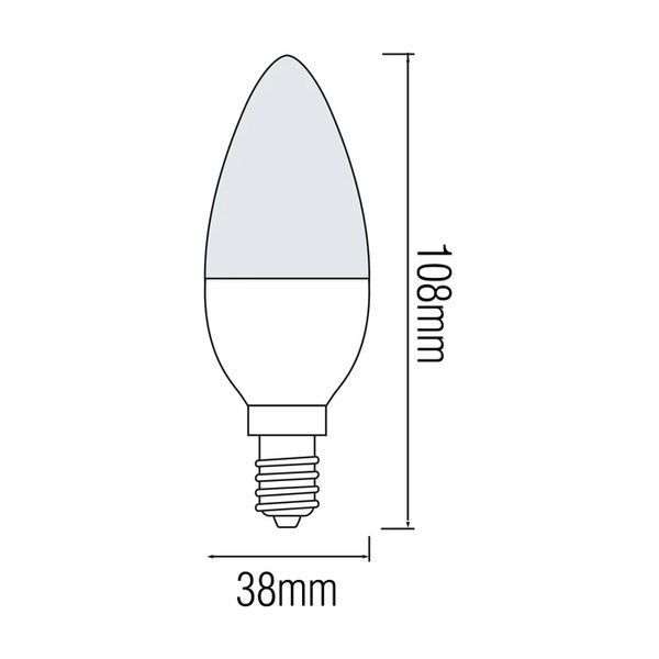 Лампа світлодіодна 10W Horoz Electric ULTRA-10 С35 4200К E14 001-003-0010-030 фото