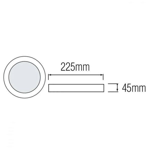 Светильник накладной 32W Horoz Electric CARLA-32 4200k IP20 016-058-0032-030 фото