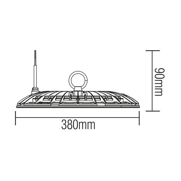 Светильник подвесной 200W промышленный Horoz Electric LED AGORA-200 влагозащищенный 6400K IP65 063-008-0200-010 фото