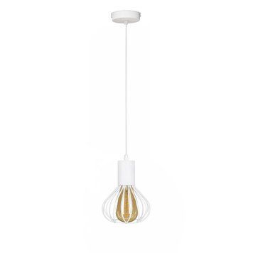 Светильник лофт подвесной MSK Electric Lotus NL 1415 WH 616166 фото